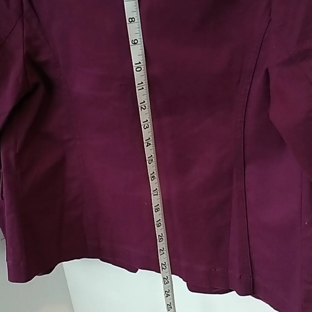 Appleseed's Wine Cotton/Spandex Classic Jacket PS - Picture 6 of 7